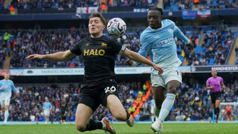 Ipswich tiếc nuối sau thất bại sát nút 2-3 trước Manchester City tại Ngoại hạng Anh