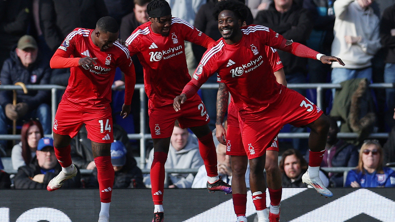Nottingham Forest từng giành chiến thắng 4-2 trước Ipswich Town ngay trên sân khách