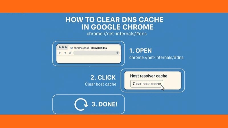 Google Chrome hỗ trợ làm mới bộ nhớ DNS tại trang net-internals