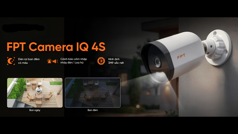Camera FPT IQ 4S hỗ trợ giám sát cửa hàng, văn phòng và khu vực để xe từ xa