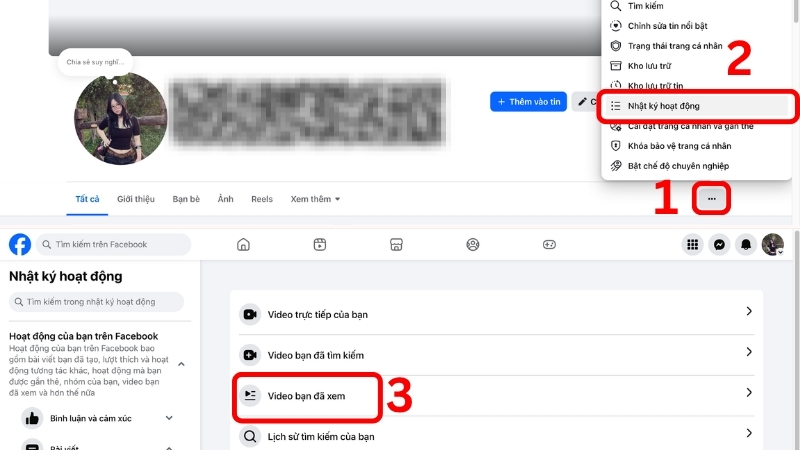 Cách xem lại video Facebook trên máy tính