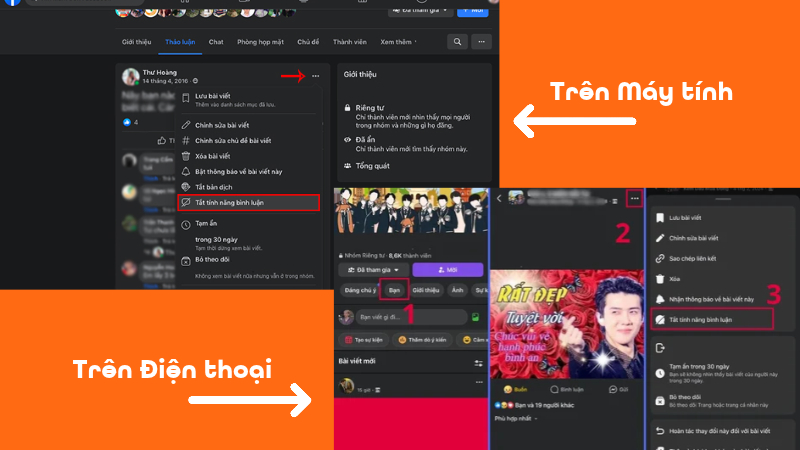 Cách tắt bình luận trên bài viết trong nhóm Facebook nhanh chóng