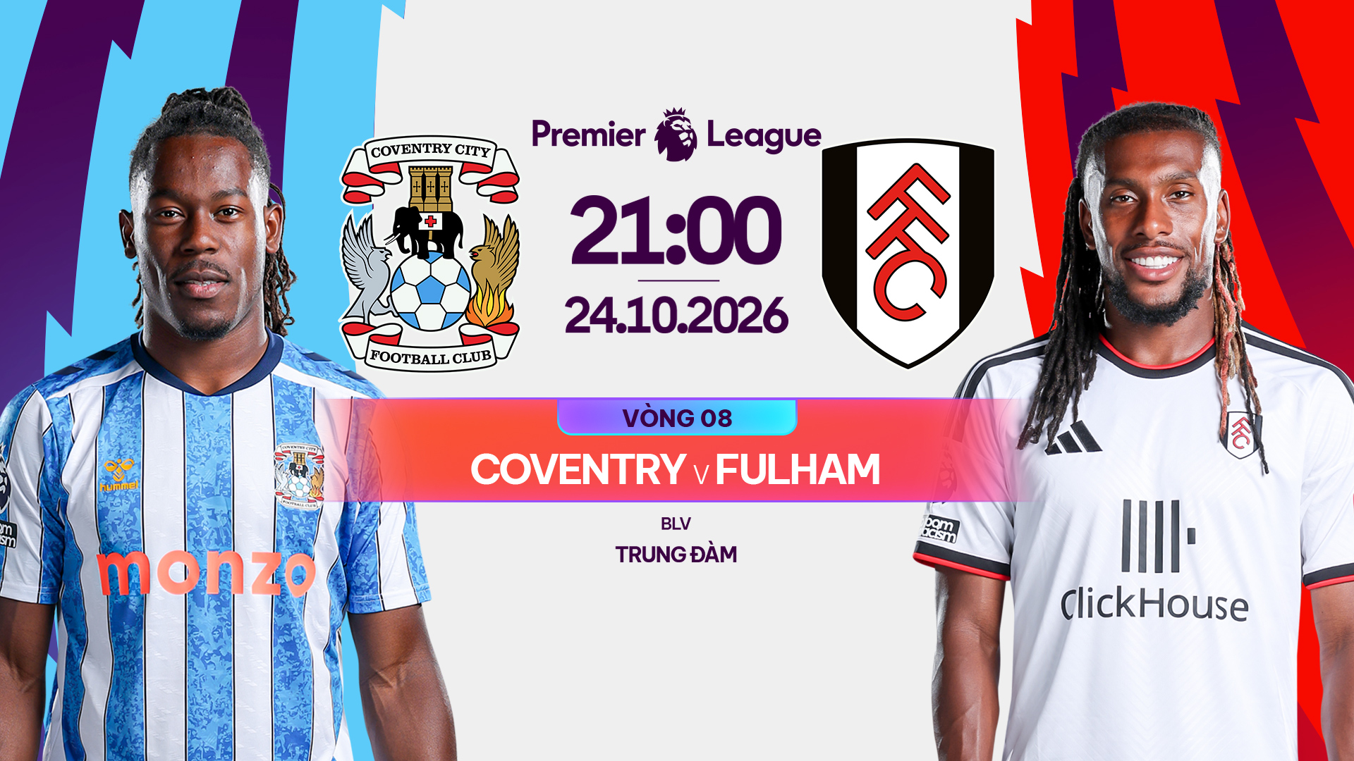Link xem trực tiếp Coventry City vs Fulham 21h00 ng&agrave;y 24/10