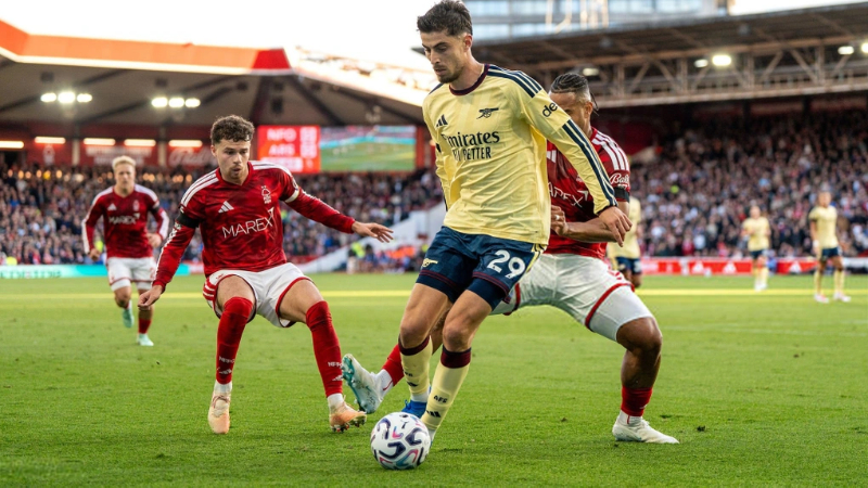 Nottingham Forest nhận thất bại 0-1 trước Arsenal ở vòng đấu gần nhất