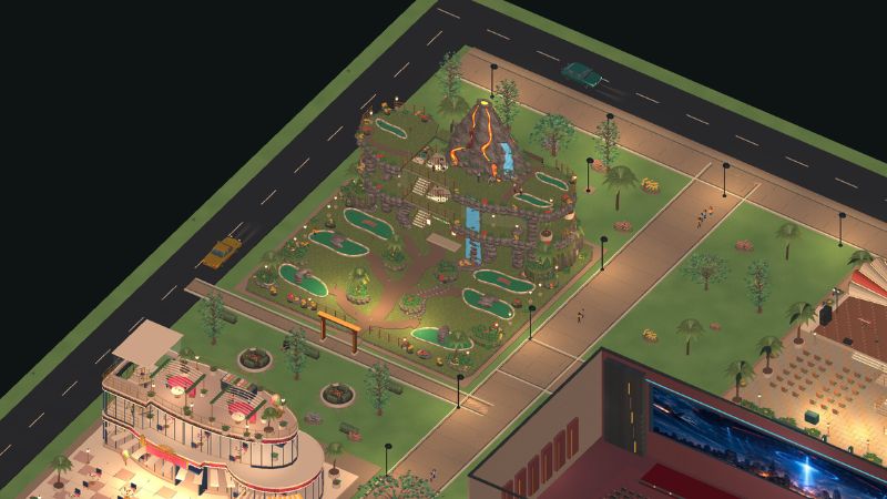 Game mô phỏng quản lý khu giải trí, mở rộng hoạt động kinh doanh và phát triển rạp chiếu phim