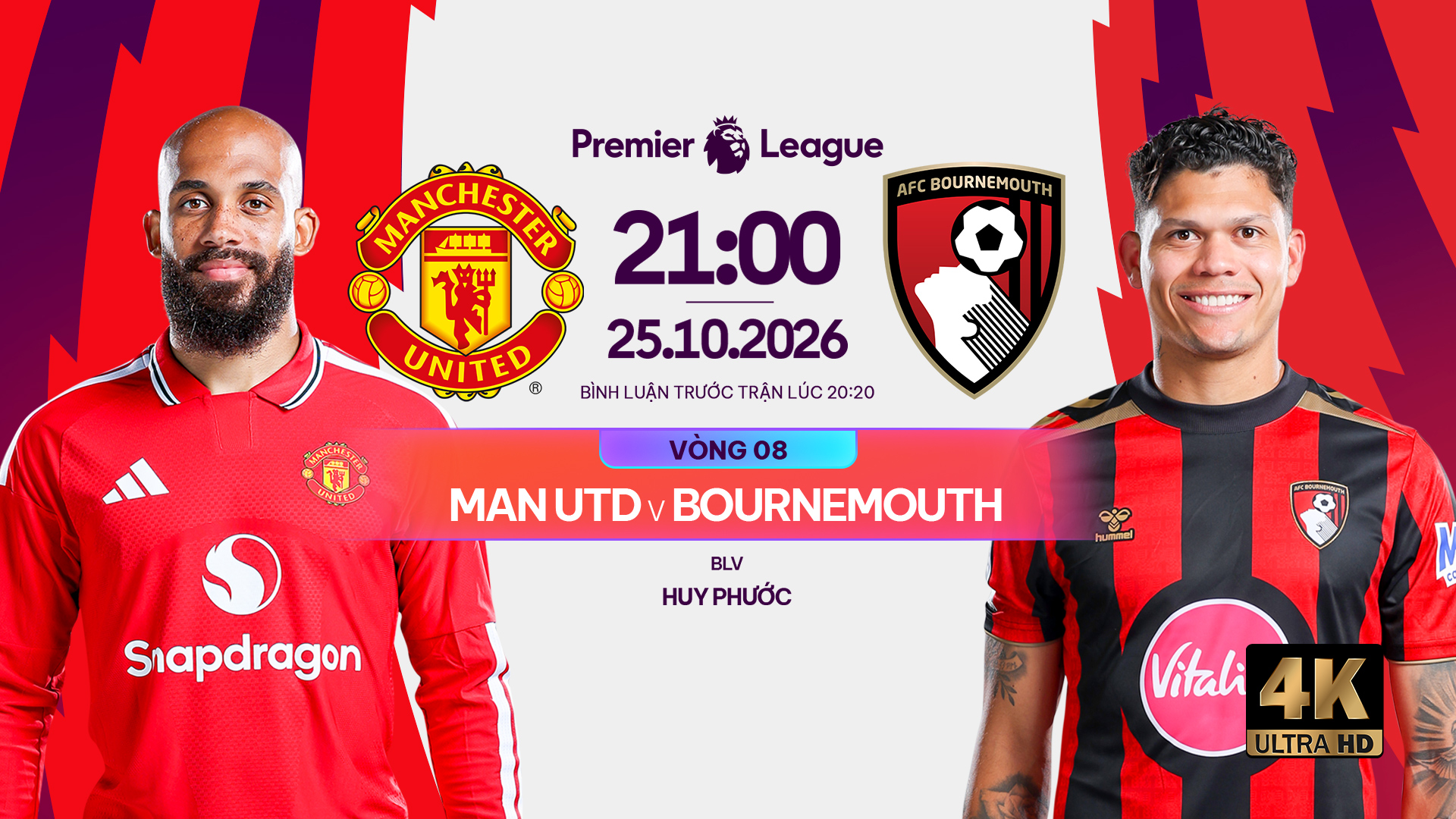 Link xem Man Utd vs Bournemouth 21h00 ng&agrave;y 25/10 trực tiếp