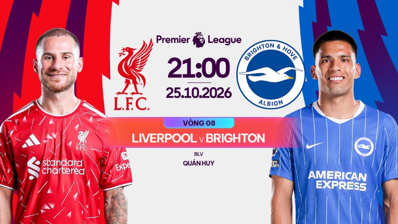 Link xem Liverpool vs Brighton 21:00 ng&agrave;y 25/10 tại FPT Play