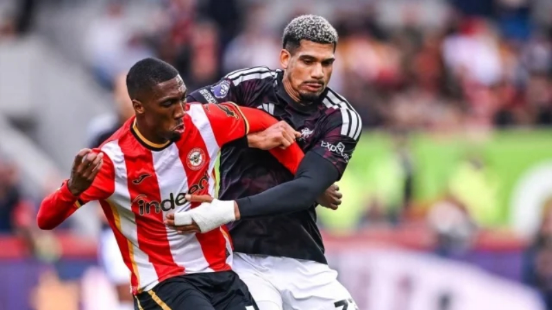 Brentford trong trận thua Liverpool 1-2 tại vòng 7 Ngoại hạng Anh