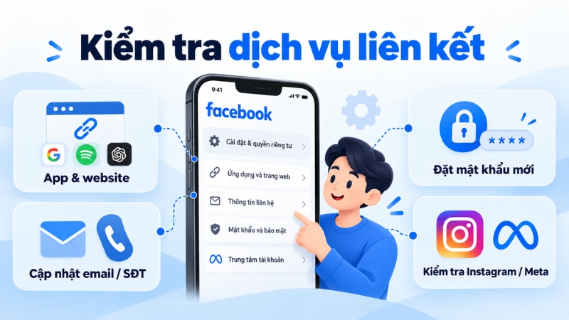 Những trải nghiệm liên kết và phương thức đăng nhập có thể bị ảnh hưởng