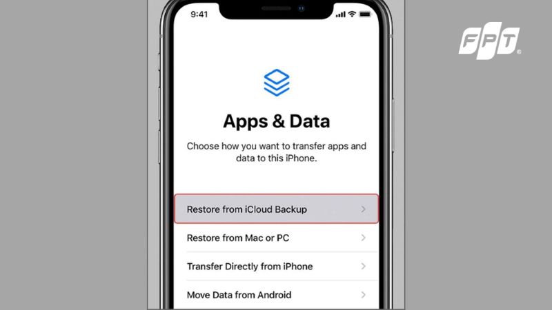 Khôi phục dữ liệu iPhone từ bản sao lưu iCloud