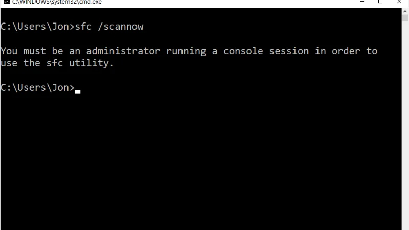 Giao diện Command Prompt