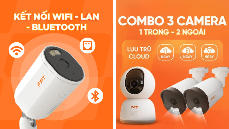 FPT Camera IQ4S hỗ trợ kết nối Wi-Fi và LAN, linh hoạt theo điều kiện lắp đặt