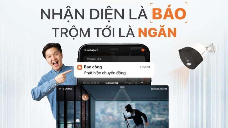 Tính năng AI phát hiện chuyển động của Camera FPT