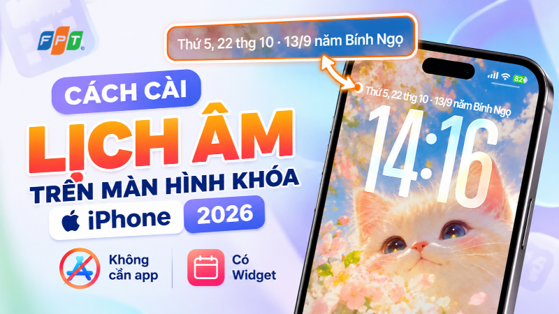 C&aacute;ch c&agrave;i lịch &acirc;m tr&ecirc;n m&agrave;n h&igrave;nh kh&oacute;a iPhone đơn giản, si&ecirc;u dễ