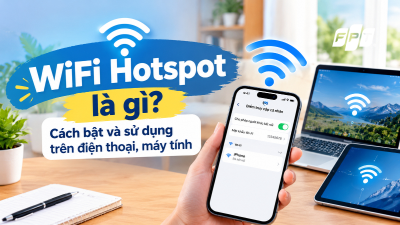 WiFi Hotspot l&agrave; g&igrave;? C&aacute;ch bật tr&ecirc;n điện thoại, m&aacute;y t&iacute;nh