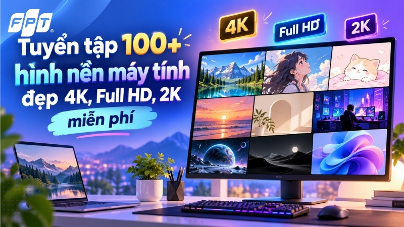 Tuyển tập 100+ h&igrave;nh nền m&aacute;y t&iacute;nh 4K, 2K, Full HD miễn ph&iacute;