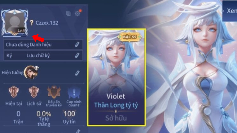 Acc reg có thể có level thấp, ít chơi nhưng sở hữu skin hiếm