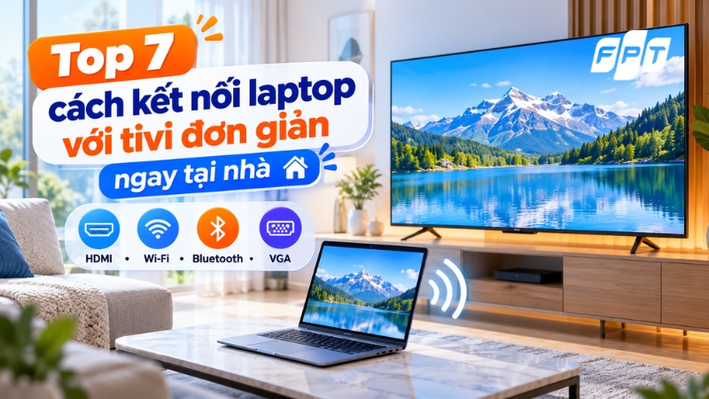 Top 7 cách kết nối laptop với tivi đơn giản ngay tại nhà