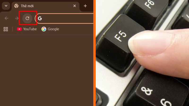 Tải lại trang và kiểm tra URL để khắc phục lỗi