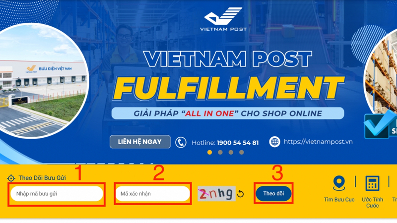 Tra cứu hành trình bưu gửi nhanh chóng trên website chính thức của Vietnam Post