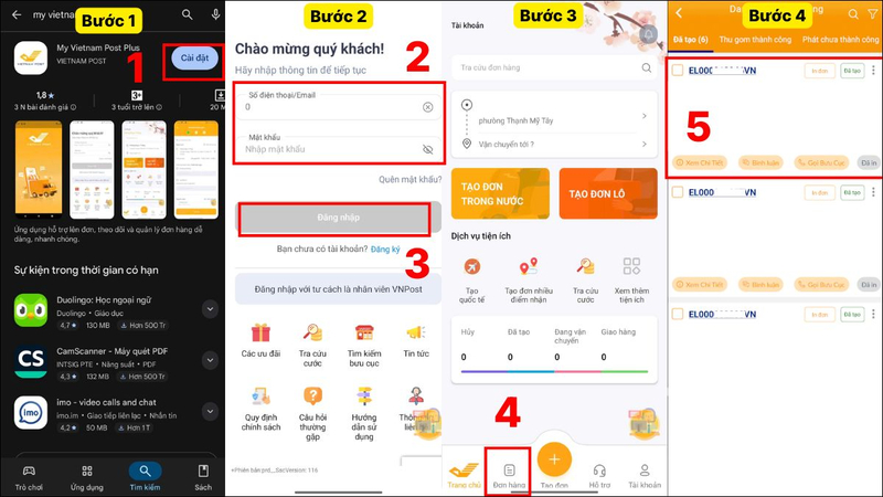 Tra cứu và theo dõi trạng thái bưu gửi dễ dàng trên ứng dụng My Vietnam Post Plus