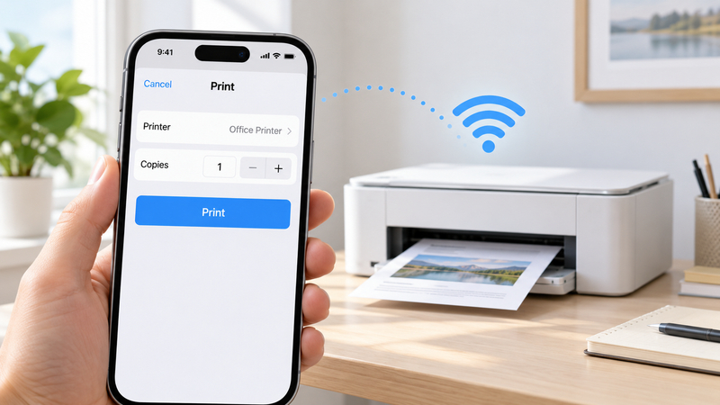 AirPrint giúp iPhone in tài liệu trực tiếp qua Wi-Fi trên các máy in tương thích