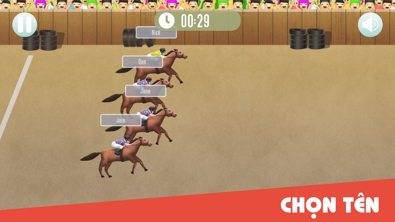 Game đua ngựa gọi tên học sinh trả bài cực vui