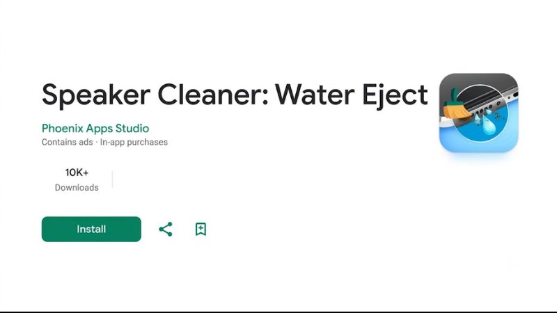 Ứng dụng Speaker Cleaner – Water Eject