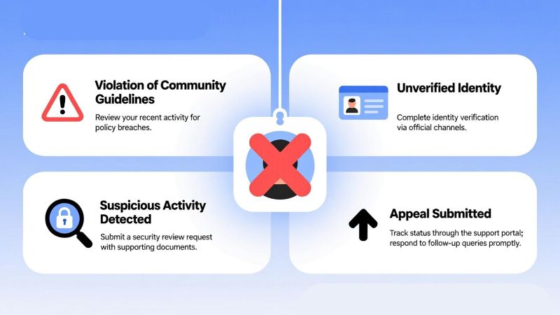 Nguyên nhân tài khoản Facebook bị khóa