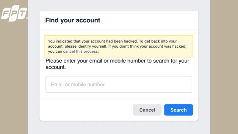 Tìm và khôi phục tài khoản Facebook
