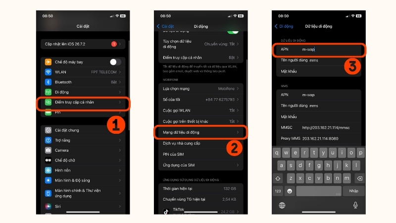 Chi tiết cách kiểm tra cấu hình APN