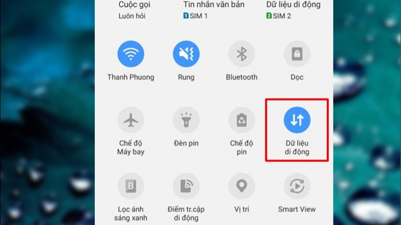 Thử đổi WiFi sang dữ liệu di động