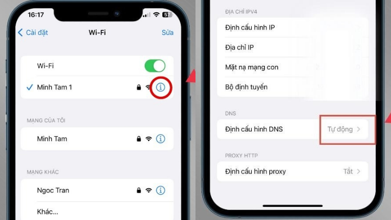 Cách cài đặt DNS trên điện thoại iPhone