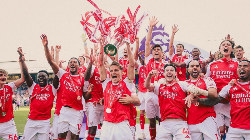 Arsenal là đội vô địch Ngoại hạng Anh mùa giải 2025/26