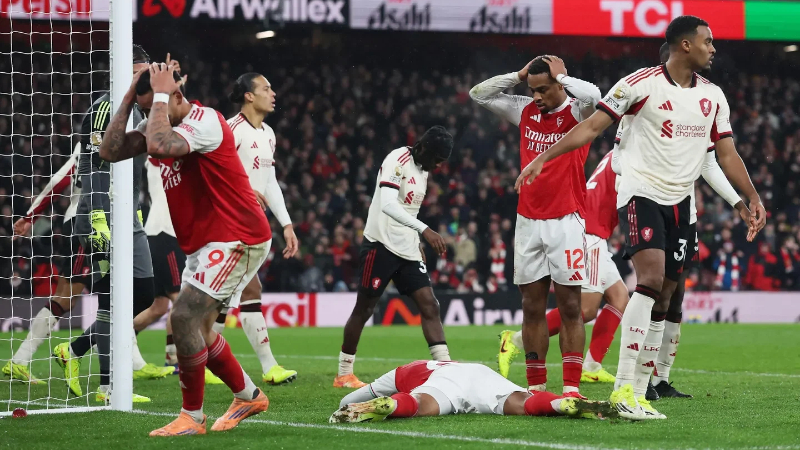 Liverpool và Arsenal bất phân thắng bại trong lần chạm trán gần nhất tại Ngoại hạng Anh