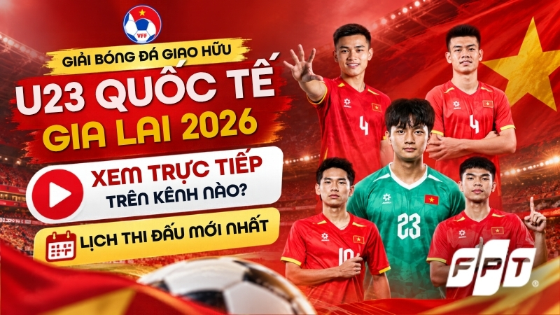 Xem Giao hữu quốc tế U23 2026 trực tiếp trên kênh nào? Lịch thi đấu mới nhất