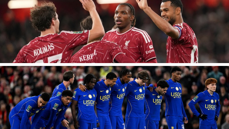 Liverpool thắng Chelsea ở loạt luân lưu nghẹt thở tại Carabao Cup