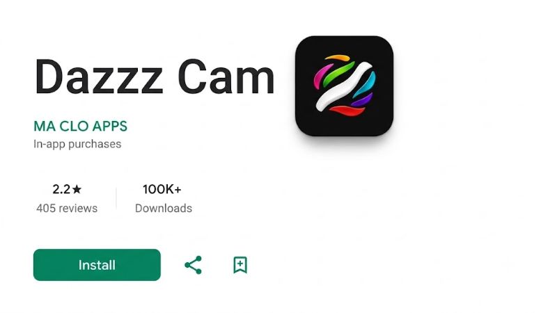 Giao diện Dazz Cam