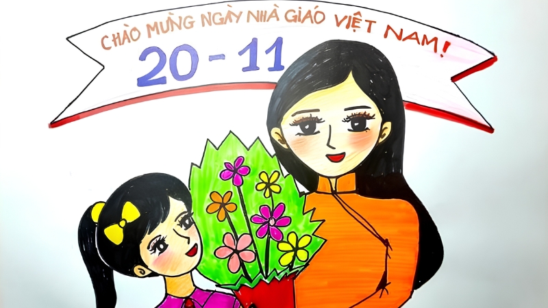 tranh-ve-20-11-don-gian-danh-cho-hoc-sinh-tieu-hoc-2
