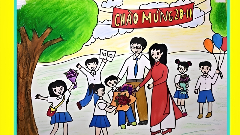 tranh-ve-20-11-sang-tao-danh-cho-hoc-sinh-thcs-thpt-8
