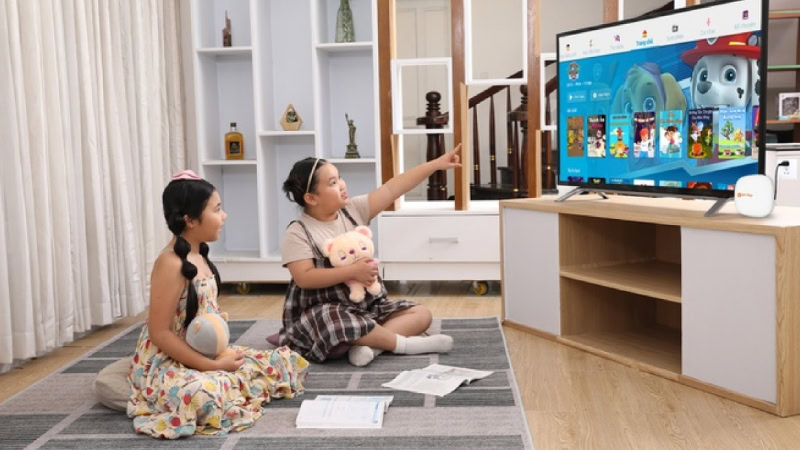 Cha mẹ có thể thiết lập và quản lý kênh phù hợp cho trẻ nhỏ