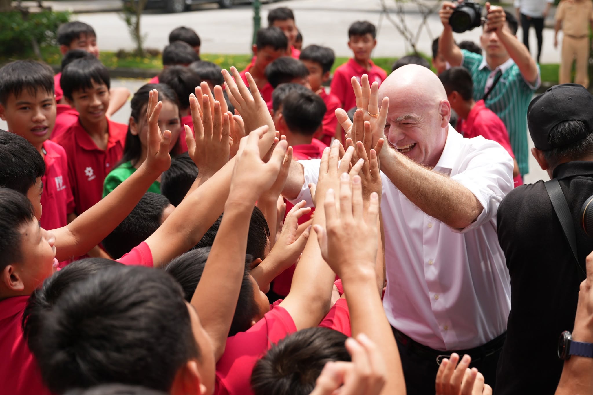 Chủ tịch FIFA Gianni Infantino thăm Trung tâm đào tạo bóng đá trẻ PVF – ảnh 3