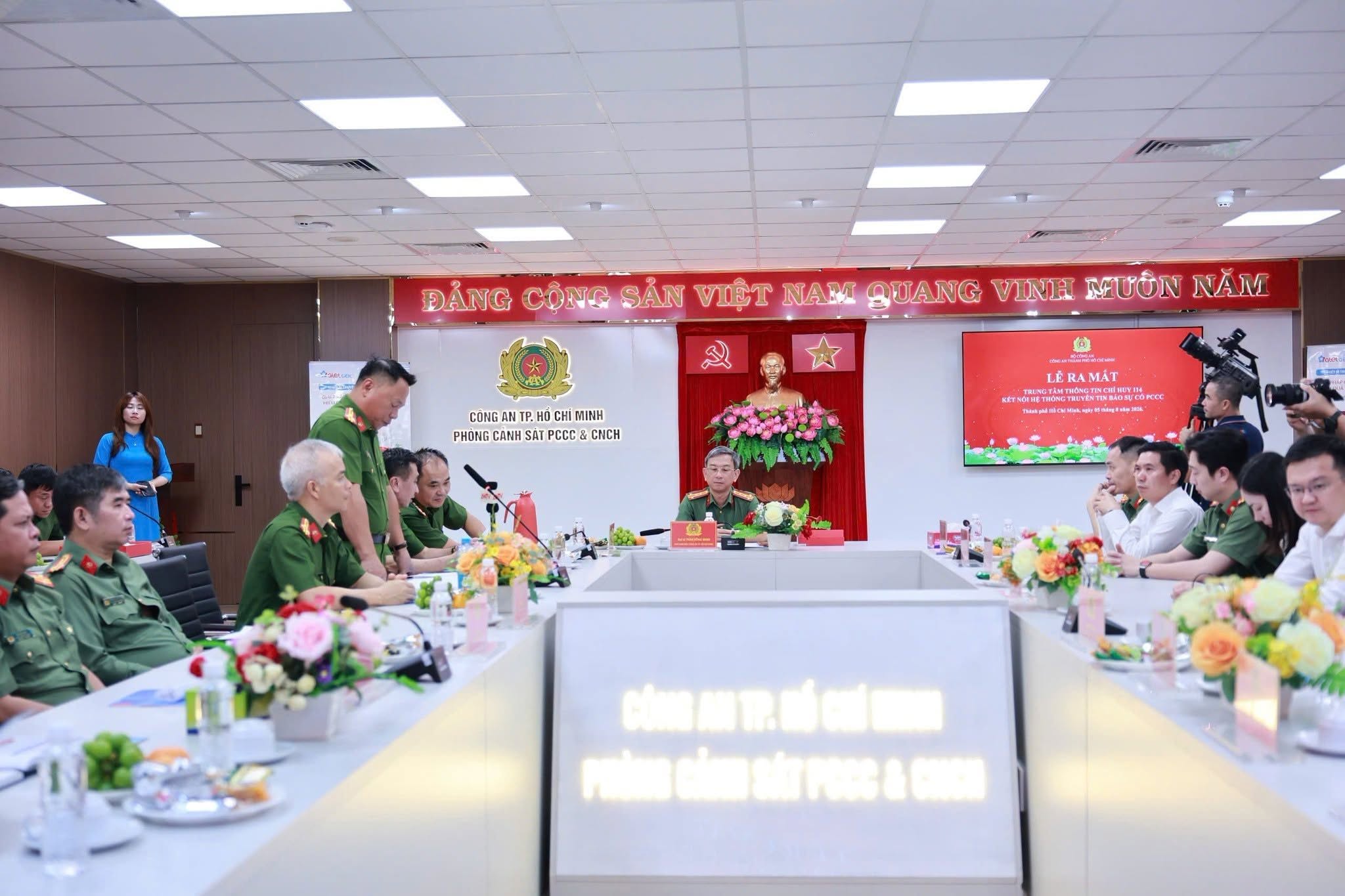 TP.HCM: Ra mắt Trung tâm Thông tin chỉ huy 114 kết nối hệ thống truyền tin báo sự cố PCCC – ảnh 1