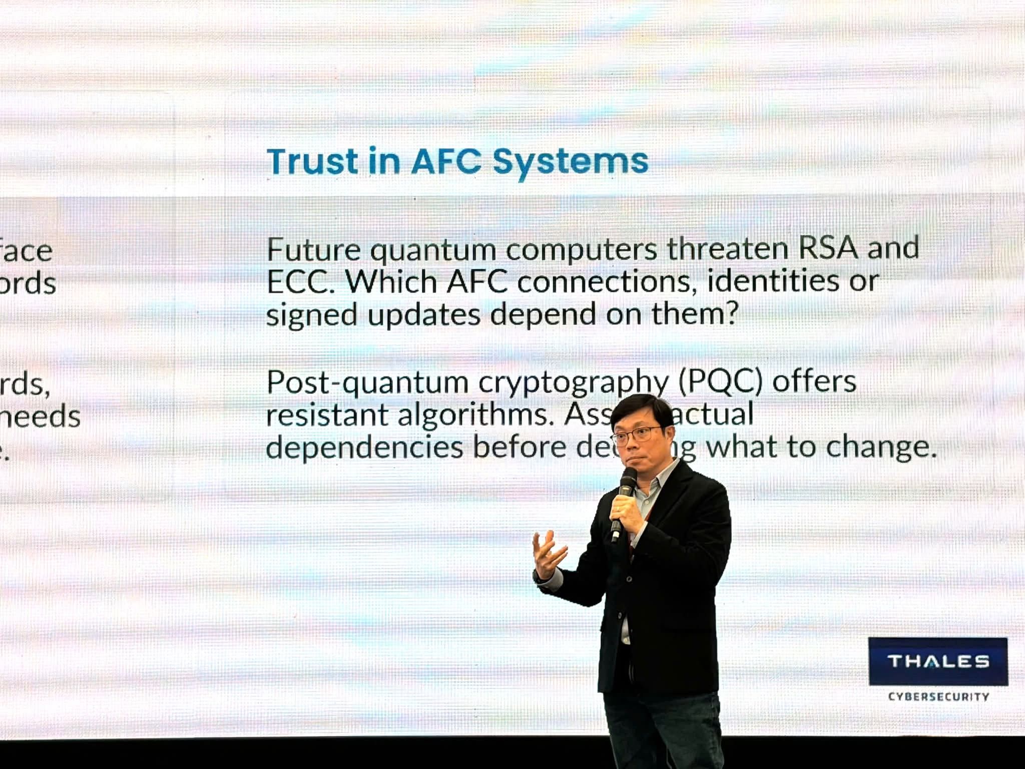 Đại diện Thales trình bày tham luận tại VRT&CON’2026.