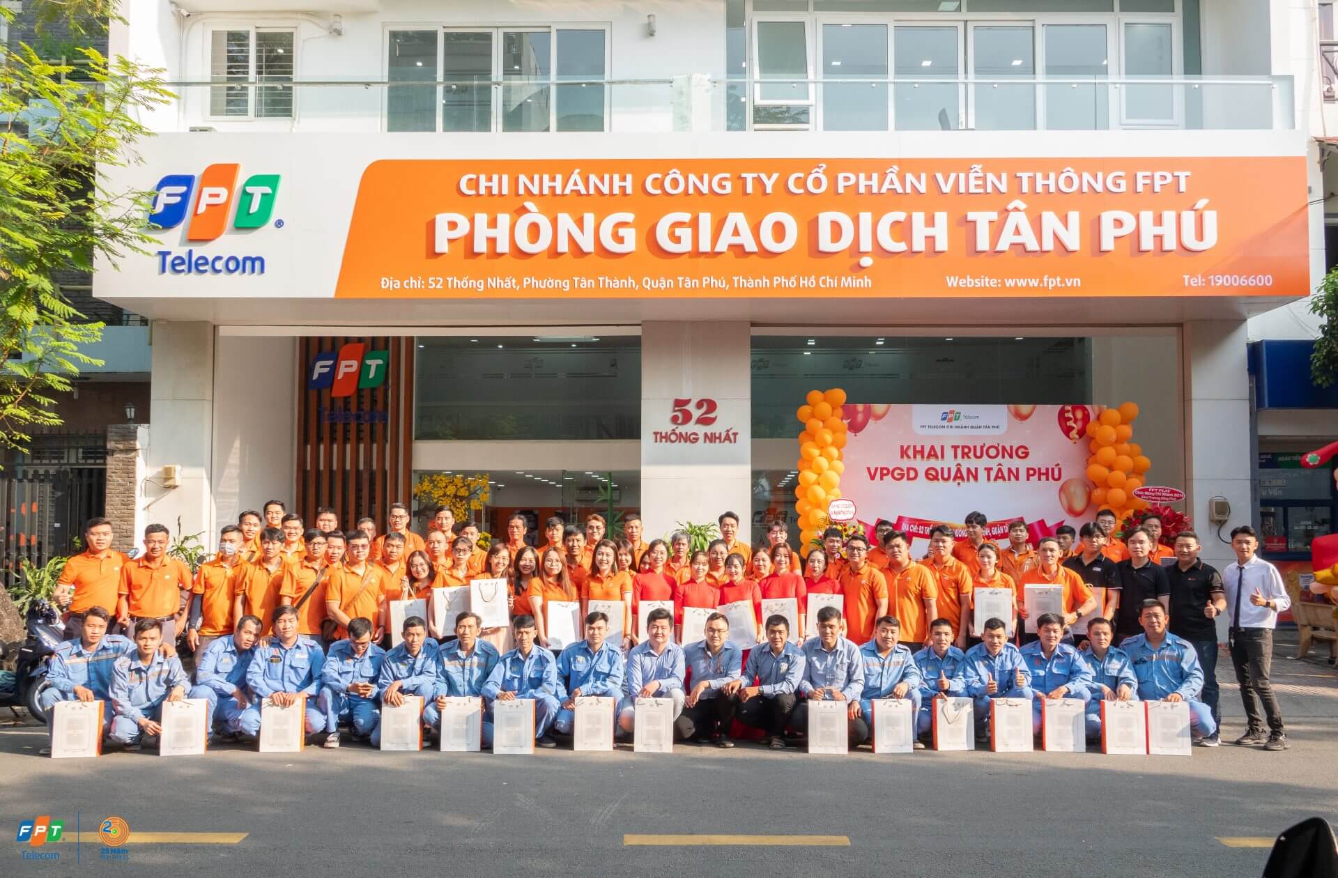 Văn phòng giao dịch FPT Telecom tại Phường Phú Thọ Hòa, Quận Tân Phú, Thành phố Hồ Chí Minh là một trong những trung tâm FPT mới