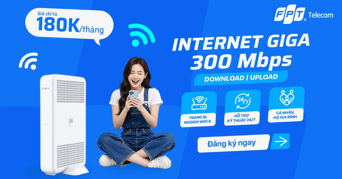 Lắp mạng FPT Ninh Bình với mức giá ưu đãi và tận hưởng tốc độ mạng siêu nhanh, siêu ổn định
