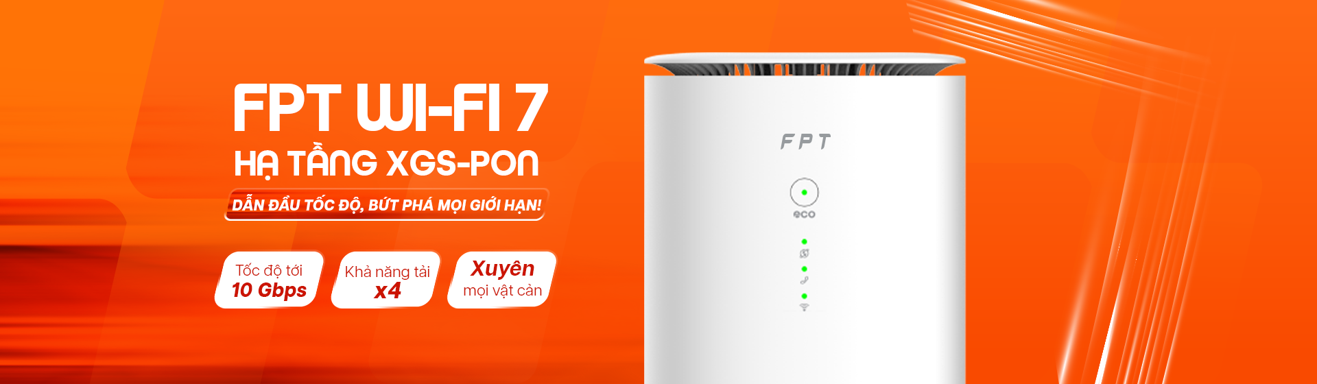 Lắp đặt Internet Wi-Fi 7 FPT thế hệ mới nhất, dẫn đầu tốc độ