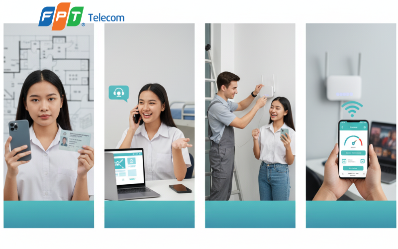 quy trình lắp Wifi FPT cho sinh viên