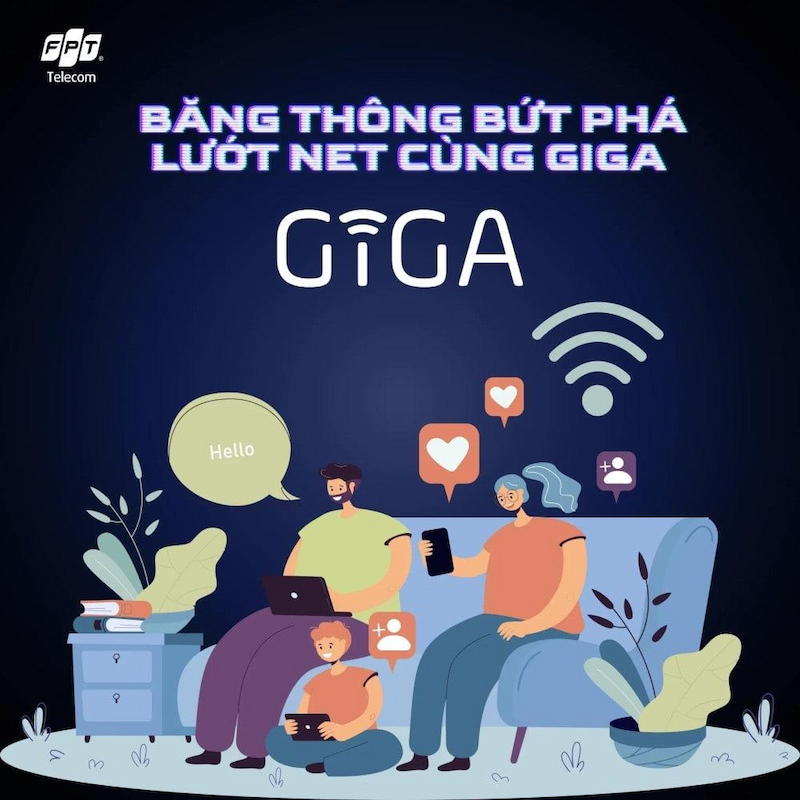 Các ưu điểm của gói cước Giga FPT 