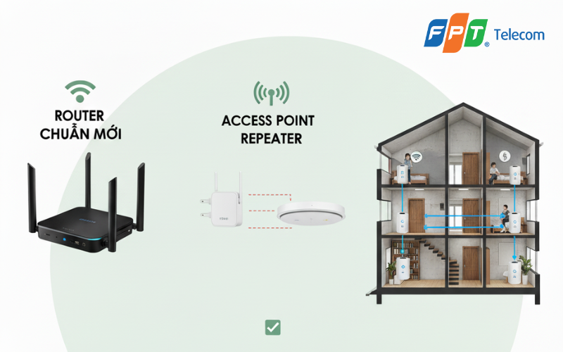 cách tăng tốc độ wifi nhà ống